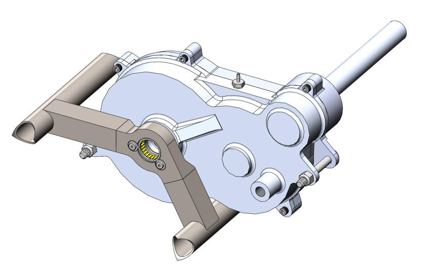 TR22 Gearbox CAD render